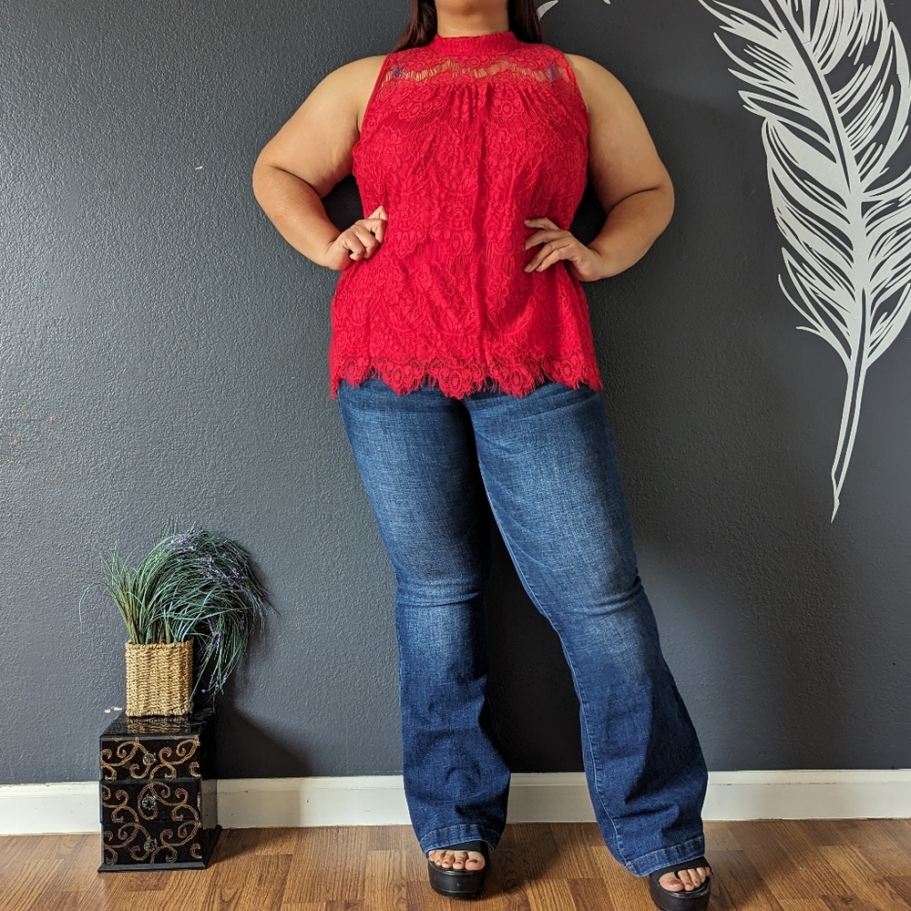 Luna Rae Red Top - Picture 3 of 8